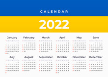 Calendar 2022. Ukraine.