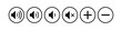 Set of simple volume icons design graphic. Volume Increase, decrease, and mute meaning symbol.