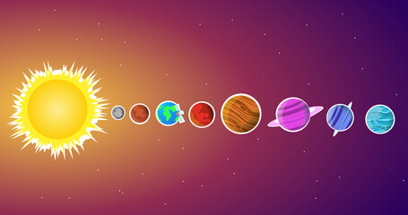 Set of colorful space icons isolated on background. NFT vector illustrations of cosmic planet.