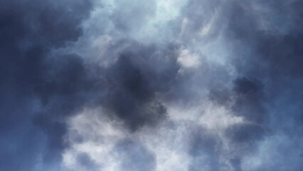 Wall Mural - thunderstorm, flashes of lightning sequence