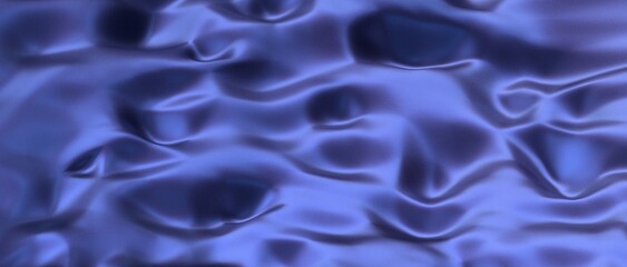 Poster - abstract blue wave background, night simple and elegant 3d render wallpaper