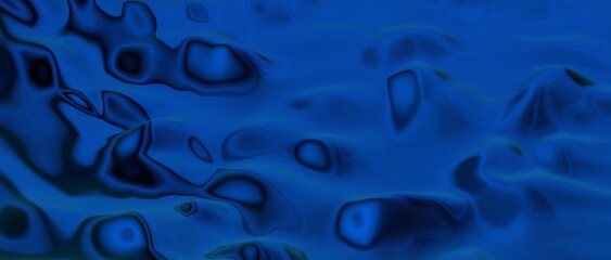 Poster - Abstract blue waves background.3d Rendering.