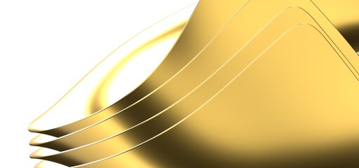 Abstract elegant template black and gold line overlapping dimension on dark