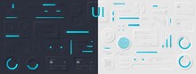 Neuorphism Buttons Collction. Neumorphism User Interface Design Set. Neumorphism UI UX Icons Set. User Interface Elements For Apps. Neumorphic Buttons Collection. Vector Graphic.