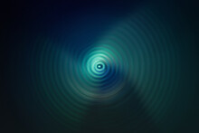Black And Light Blue Circular Waves Abstract Background