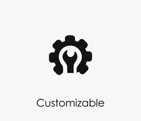 Poster - Setting vector icon. Editable stroke. Symbol in Line Art Style for Design, Presentation, Website or Apps Elements, Logo. Pixel vector graphics - Vector