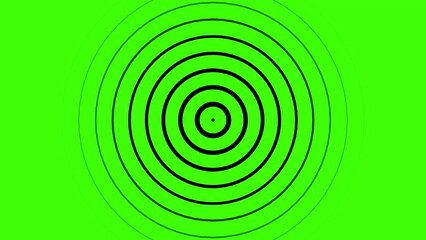 Poster - Radio Wave Signals Producing 4K Animation Green Screen for keying