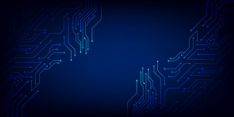 Abstract circuit board futuristic technology processing background