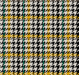 Seamless houndstooth pattern. Crowbar print illustration. 