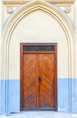 Poster - The doors of the city of old Lviv in Ukraine .