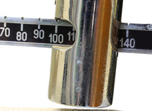 Detail Of The Vintage Bathroom Scales In The Nutritionist's Doctor's Office With The Graduated Rod To Measure The Weight Of The Patients