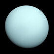 Planet Uranus and his cloudy atmosphere. Elements of this image were furnished by NASA.
