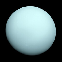planet uranus and his cloudy atmosphere. elements of this image were furnished by nasa.