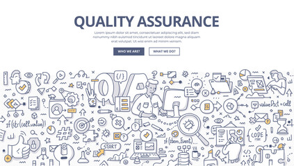 Quality Assurance Doodle Banner