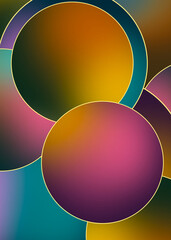 Canvas Print - abstract circles gradient background for display