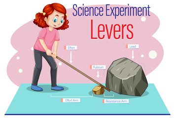 Wall Mural - levers simple machine science experiment