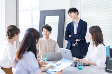 Young office worker at a venture company