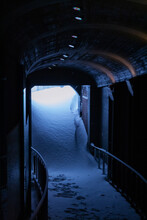 Heavy Weather, Snow Covered Entrance For Underground Passage