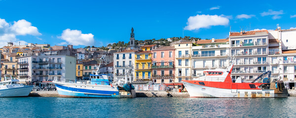 Poster - Sete in France, traditional boats