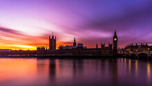 Beautiful View Of Westminster And The Big Ben During The Sunset