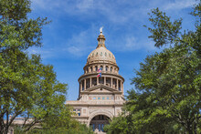 Scenic View Of The Texas State Capitol Building In Texas, Austin