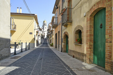 Canvas Print - Narrow street in Galdo, Italy