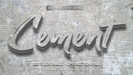Wall Mural - editable text effect with natural stone background