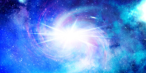 space background with spiral star