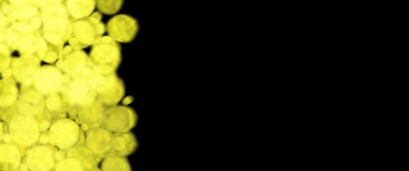 Wall Mural - black and yellow fire