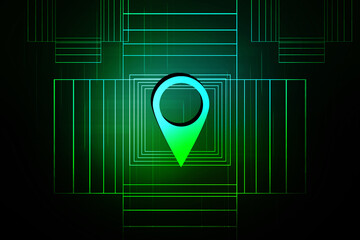 Poster - 2d rendering map pointer