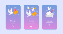 App Page With Carrier Pigeons