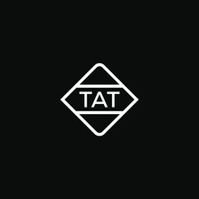  TAT 3 Letter Design For Logo And Icon. Vector Illustration.TAT Monogram Logo.