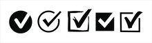 Check Vector Sign Icon Mark Tick Checkmark Correct Symbol Isolated Choice Illustration Ok Yes Graphic Web Accept Design Button Right Element Vote Approved Choose Checklist