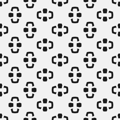 Poster - Abstract and unusual polka dots in black and white colors. Vector.