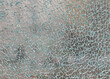 damaged glass of a showcase after the riot