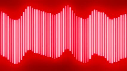 Poster - Colorful lines moving in style of music. Design. Sound waves of colorful lines on black background. Beautiful music strip with moving waves lines