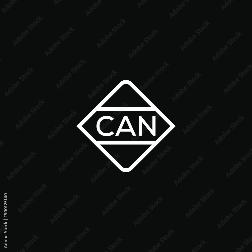 CAN 3 letter design for logo and icon.CAN monogram logo.vector ...