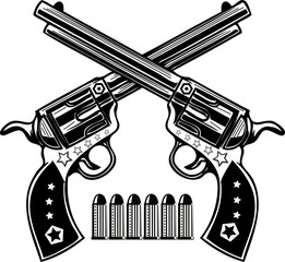 crossed revolvers GUN WORLD  GUN SVG VECTOR CUTFILE FOR CRICUT AND SILHOUETTE 