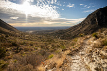 Looking Back Toward The Campground From The Tejas Trail In Guadalupe Mountains