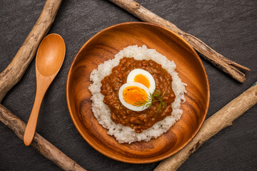 Sticker - ドライカレー　キーマカレー　dry curry and rice set