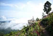 Beautiful Panoramic View From Phu Keptawan At Doi Mon Jam, Chiang Mai, THAILAND.