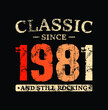 © IllustroHub - Birth Year Vintage Retro Typography T-Shirt Design