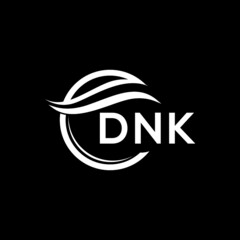 Wall Mural - DNK letter logo design on black background. DNK  creative initials letter logo concept. DNK letter design.
