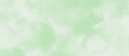 Wall Mural - abstract green background with drops, creative green and white shades hand drawn texture. watercolor