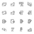© alekseyvanin - Payment related line icons set