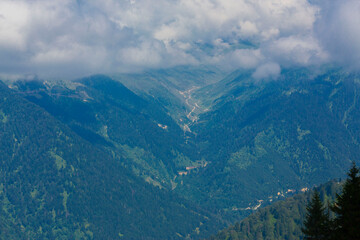 Sal Plateau in Rize in Camlihemsin, Sal highland in the Black Sea and Turkey