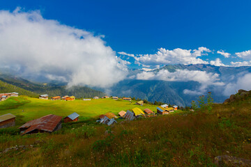 Sal Plateau in Rize in Camlihemsin, Sal highland in the Black Sea and Turkey