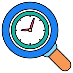 Wall Mural - A premium download icon of search time