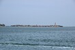 Italy, Venice: View of Burano Island from the Venice Lagoon.