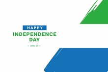 Sierra Leone Independence Day. Vector Illustration. The Illustration Is Suitable For Banners, Flyers, Stickers, Cards, Etc.